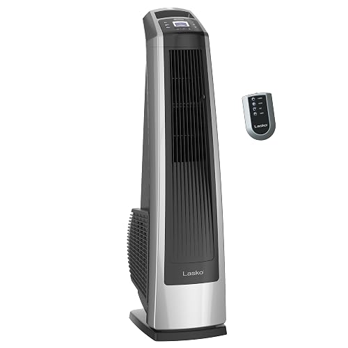 Lasko High Velocity Oscillating Tower Fan - 35' - U35115 - Silver/Black