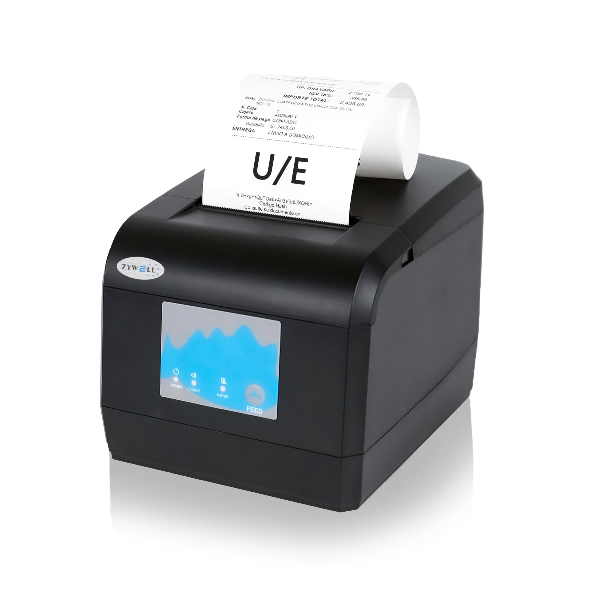 Amazon.com: ZYWELL Thermal Receipt Printer, ZY908 Pos Printer 80mm