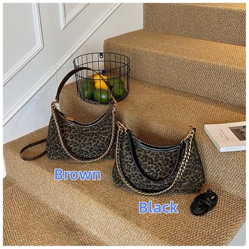 Bolso cruzado con estampado de leopardo para mujer miniatura 6
