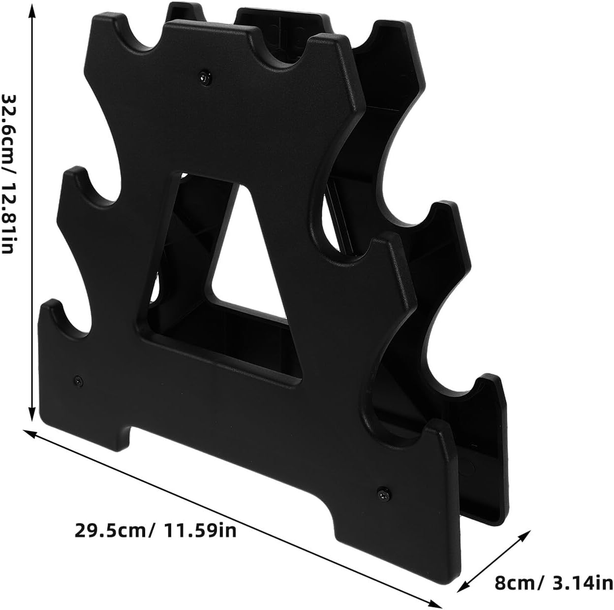 Vaguelly Dumbbell Rack Weight Stand Gym Storage Rack Plastic Multi-layer Weight Holder Home Gym Equipment Organizer for Dumbbell Storage