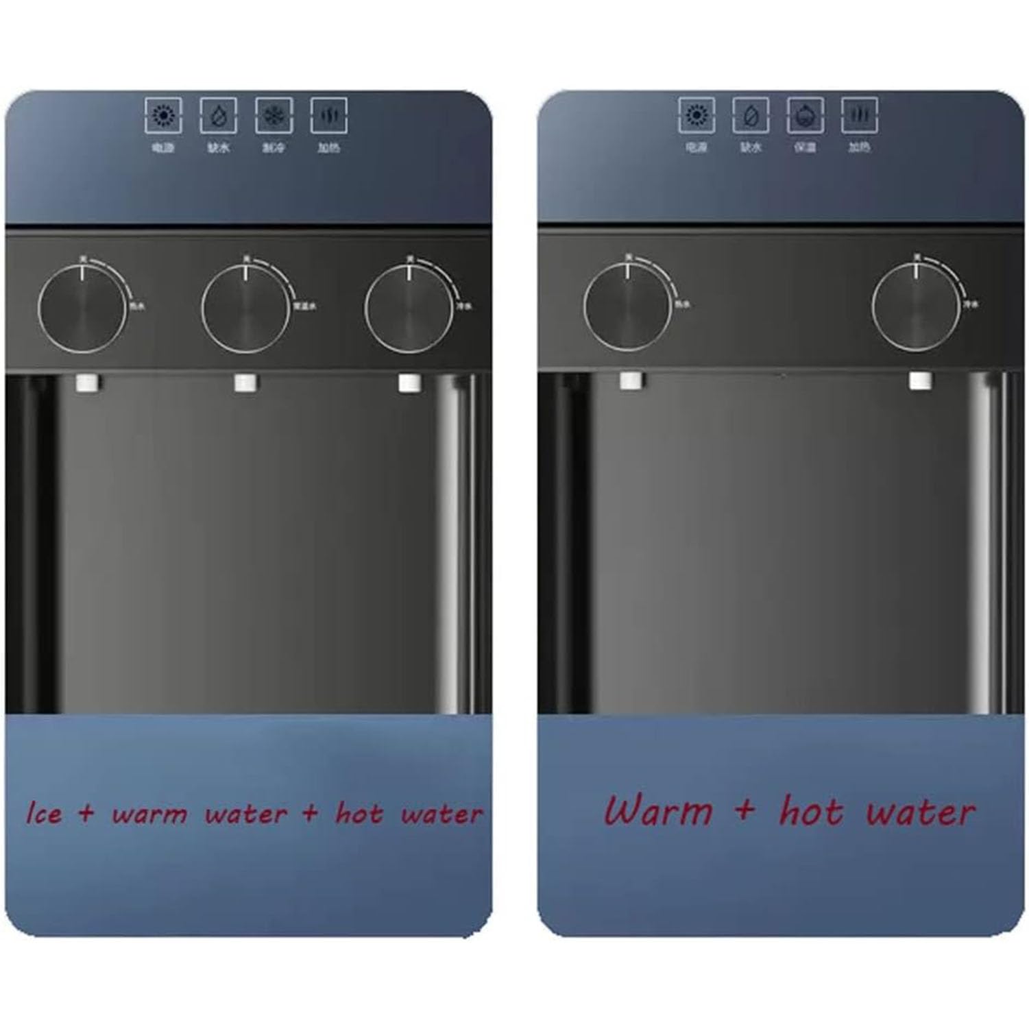 Erogatore istantaneo di acqua bollente con funzioni di ghiaccio e caldo, controllo efficiente della temperatura, design salvaspazio per casa e ufficio