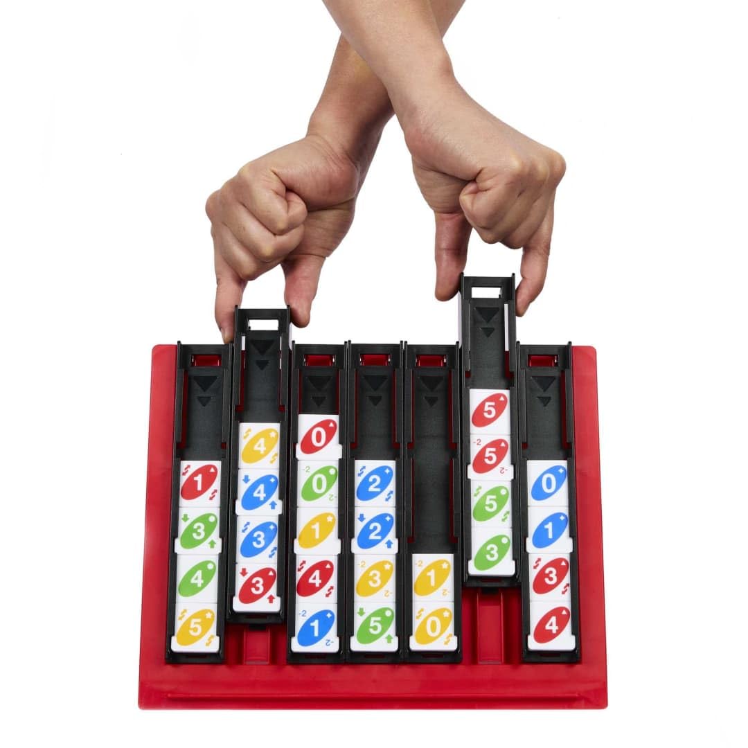 Mattel Games UNO Quatro, Family Board Game for Kids and Adults for Family Game Night Tile Game - Image 4