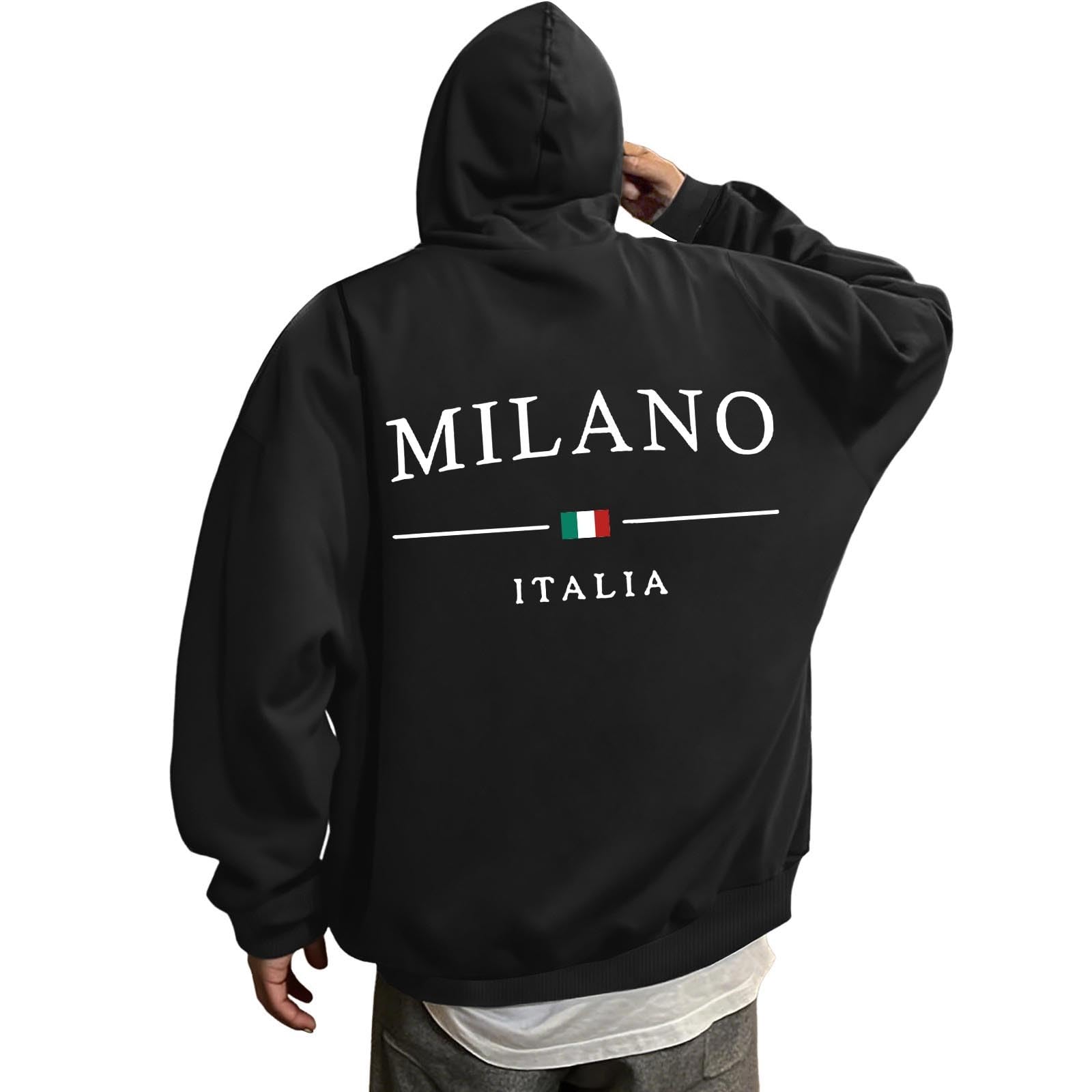 Felpa Con Cappuccio Uomo Con Piuma Della Zelanda - Verde, Taglia L - 4