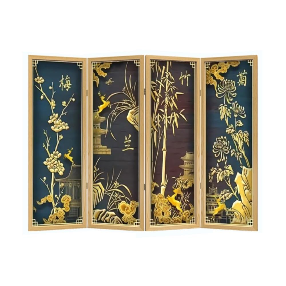 Privacy Screen Simple Floor-standing Screen Partition Home Decoration Living Room Office Foldable Background Wall Privacy Room Divider