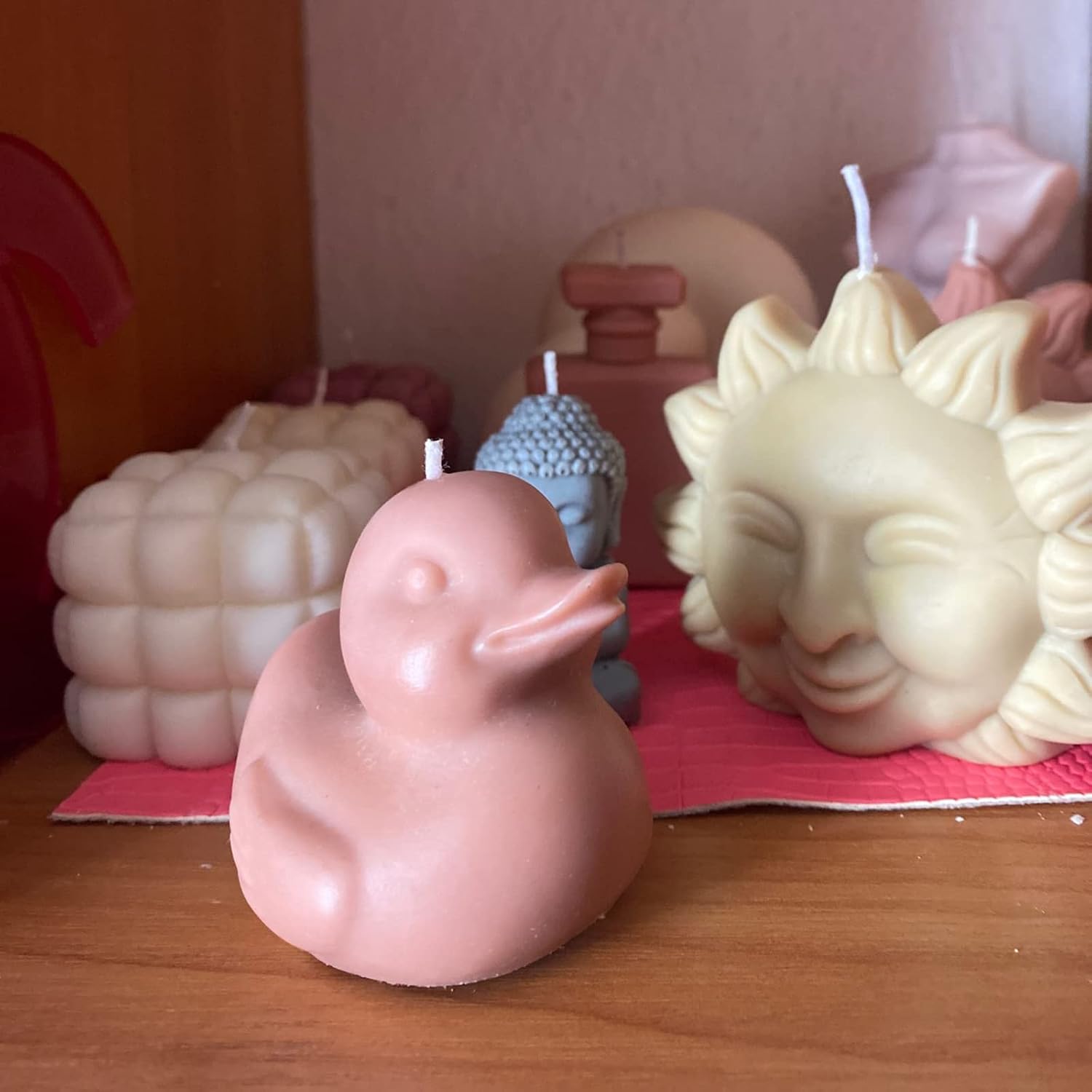3D Little Yellow Duck Candle Silicone Mold DIY Duck Crystal Epoxy Resin Mould Animal Candle Making Tools Soap Ice Cream Mold