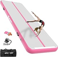 Vista 9 de AKSPORT - Tapete de aire para gimnasia o acrobacias, inflable, con bomba de aire para uso