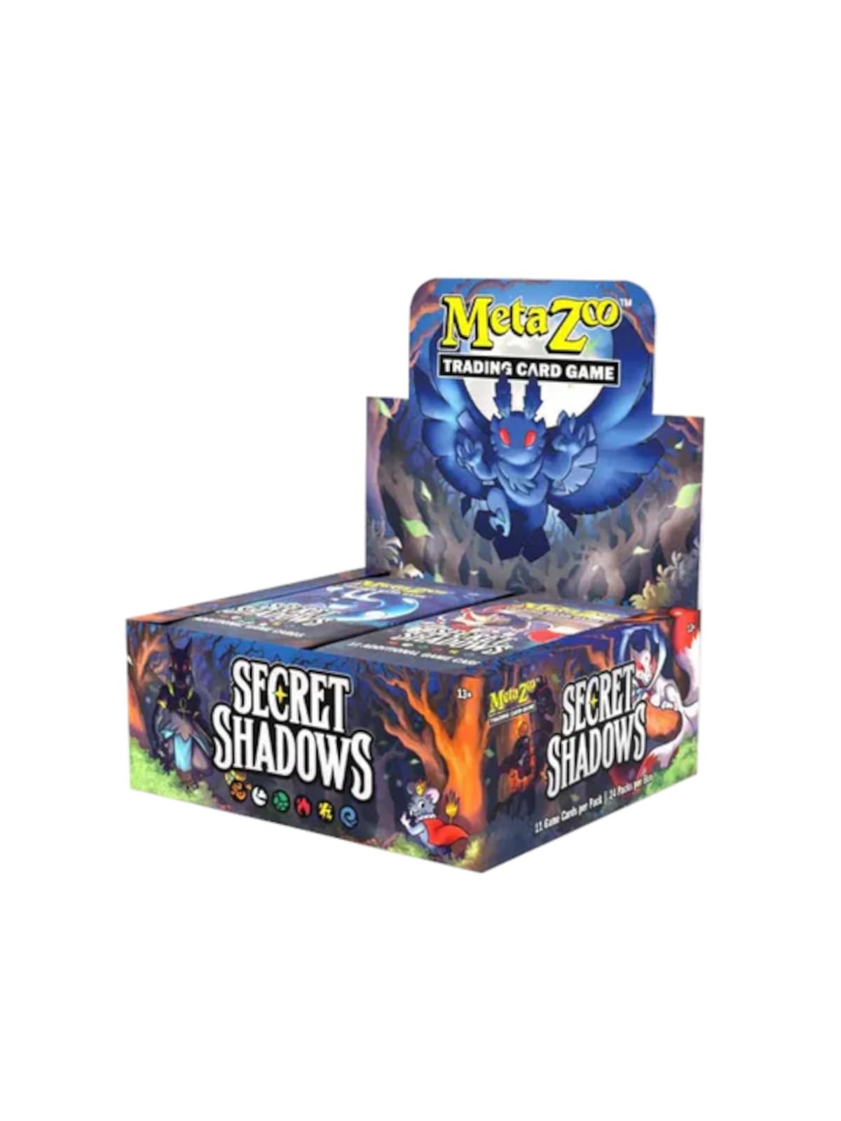 Gameqbatorlabs inc | MetaZoo - Secret Shadows - Booster Display | Trading Card Game | Ages 13+ | 2 Players