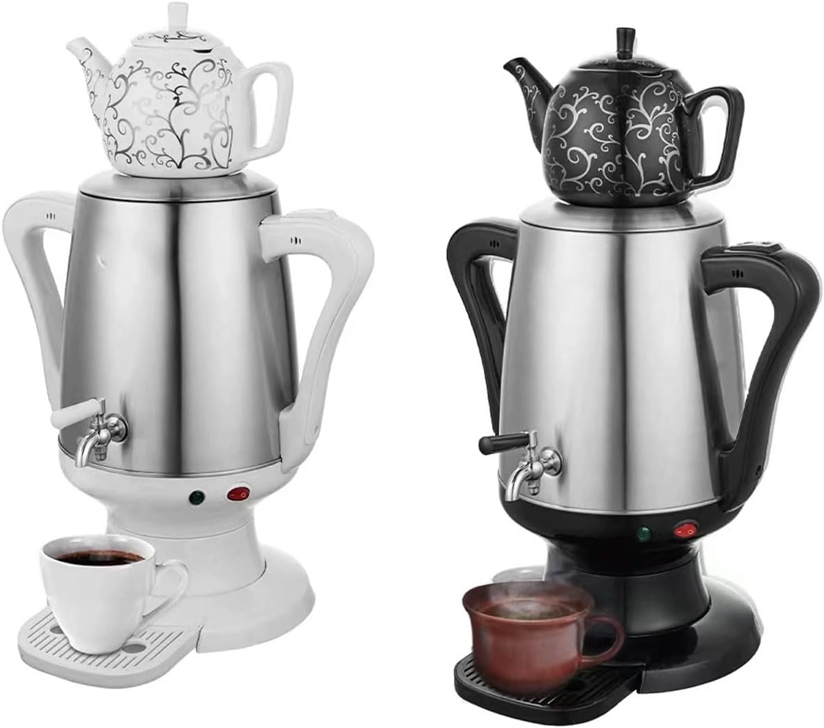 Electric Turkish Tea Maker, 4L Kettle and 1L Teapot Capacity, Auto Shut-Off & Boil-Dry Protection, for Russian, and Turkish Tea