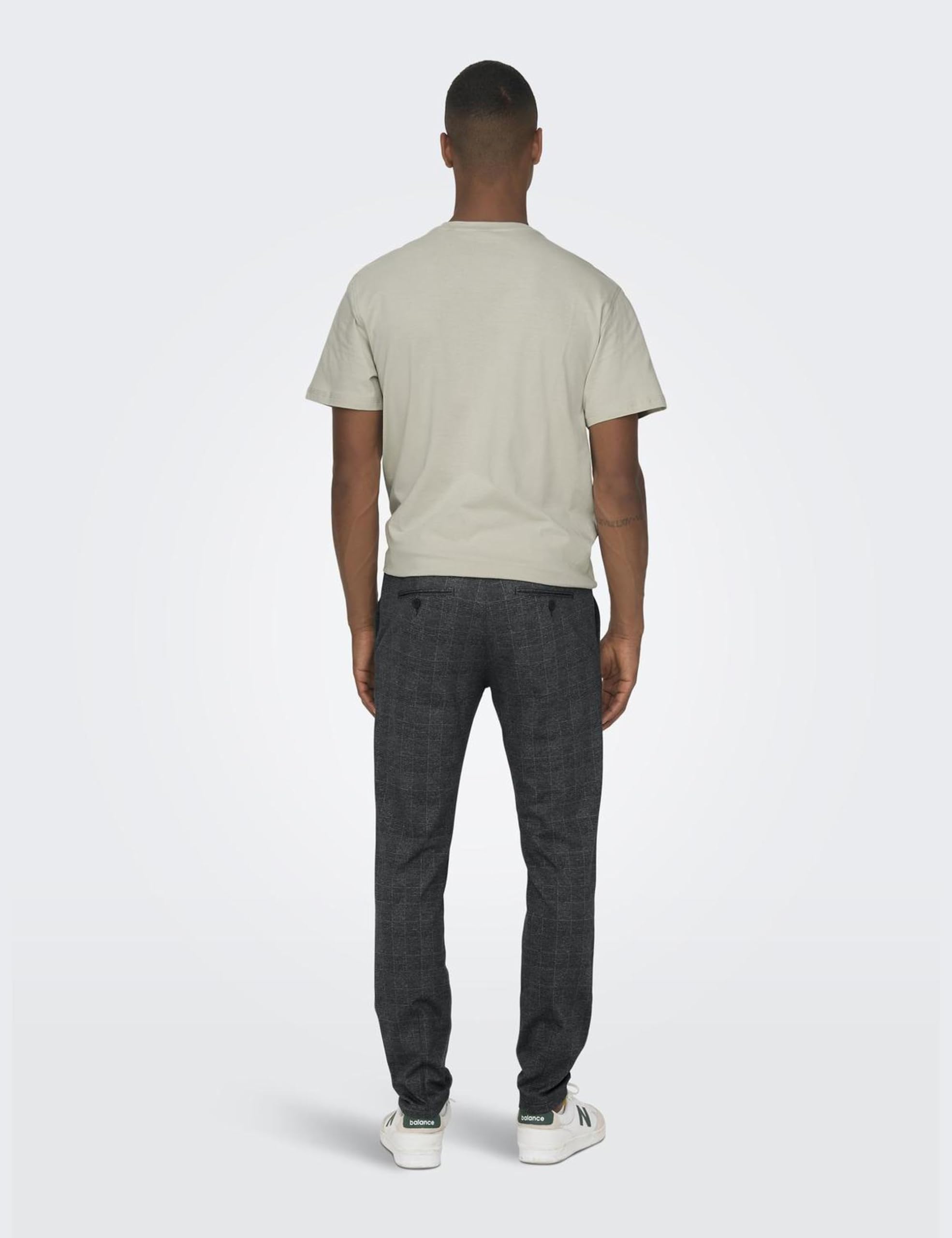 Only & Sons Herren Onsmark Slim Check Pants 9887 Noos Hose