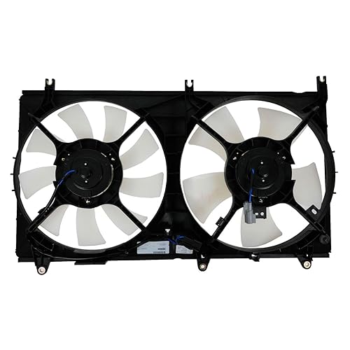 Vista 552 de TRQ Conjunto de ventilador de refrigeración dual compatible con Infiniti EX35 2009 FX35 FX50 2007-2008 G35 2008-2013 G37 2012-2013 M35h 2014-2015