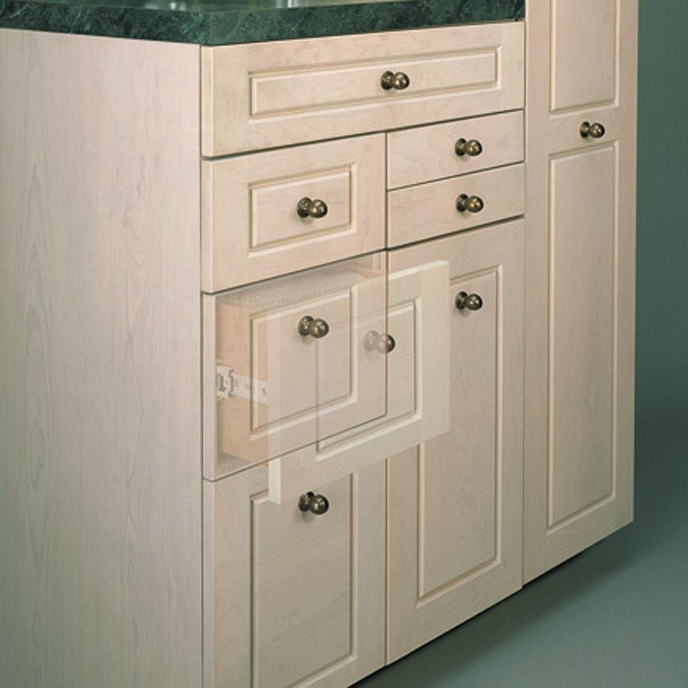 Drawer Slide, Lever, 15-49/64 in. L, PK2