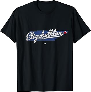 Elizabethton Tennessee TN Map T-Shirt