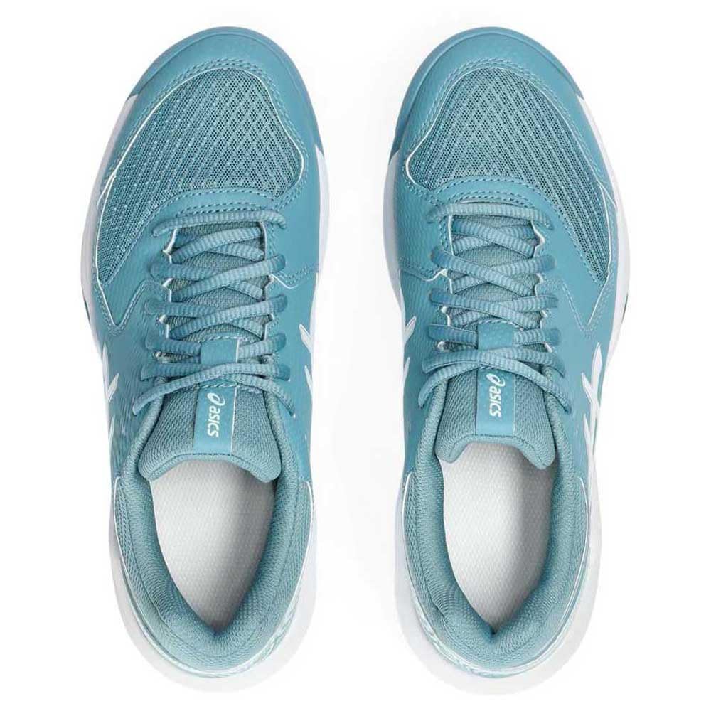 ASICS Dedicate 8 Mujer Zapatos de Tenis Blanco Plata