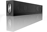 Barre de Son, Haut-Parleur Bluetooth 20w Haute Puissance avec Deux Haut-parleurs/Sound Blaster Rechargeable de Bureau avec Prise en Charge de la télécommande Entrée AUX/Carte TF