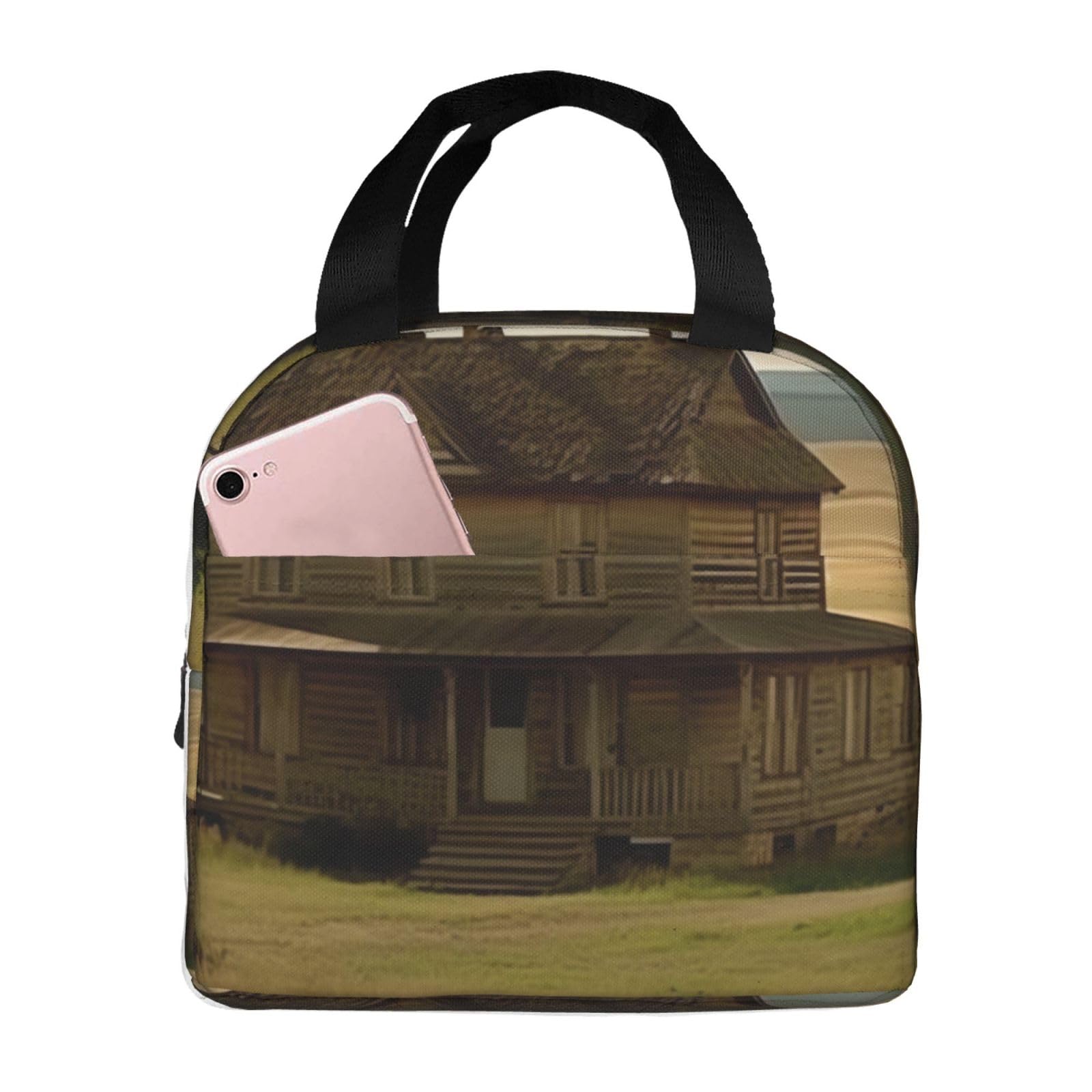 House On The Prairie Lunch Bag Insulated Reusable Lunch Box For Women Men Portable Leakproof Lunch Tote Bag Cooler Food Lunch Containers For Work