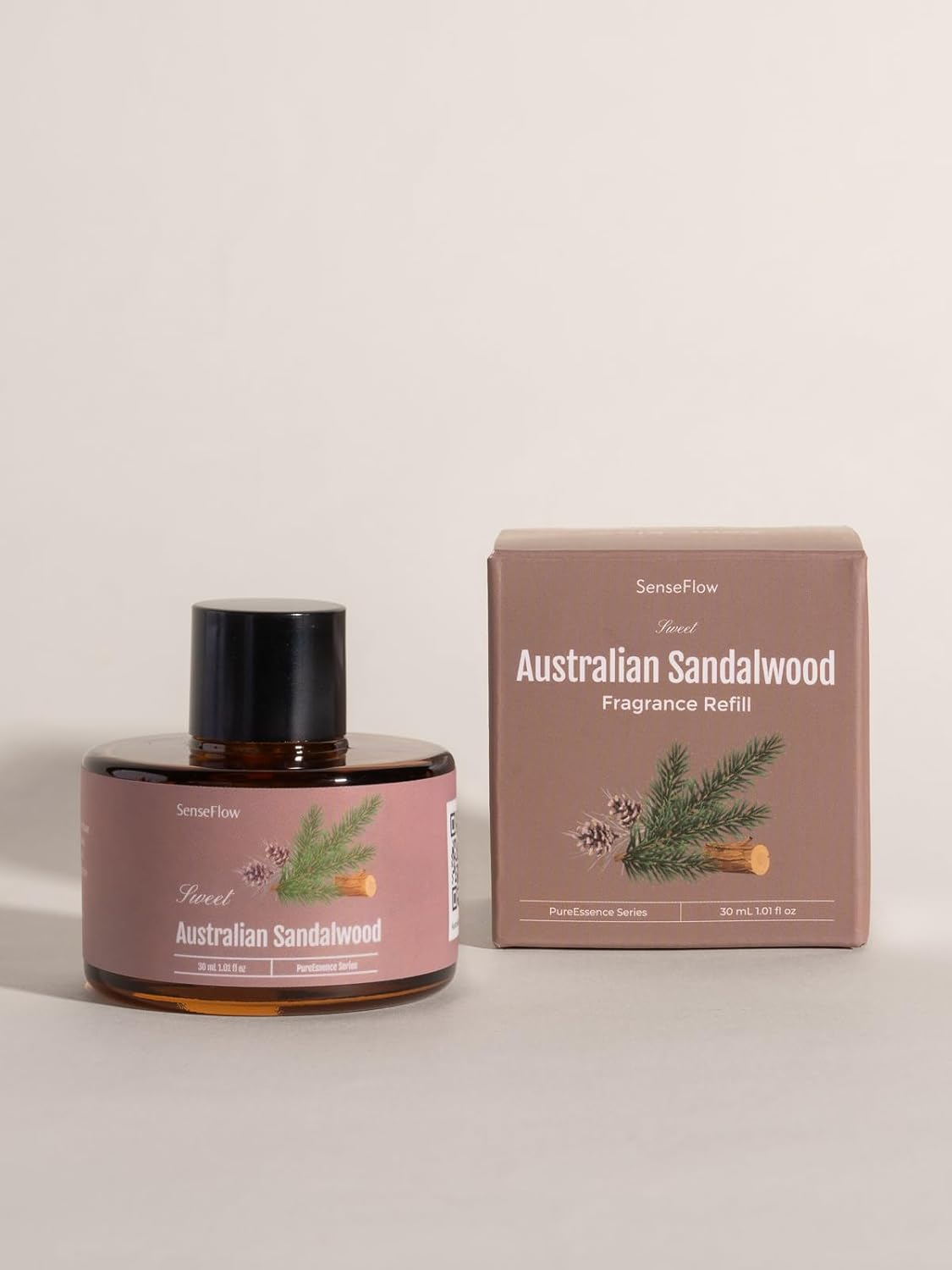 Essential Oils 30 ml – 100% Pure Aromatherapy Oil Refill for Diffuser SF101/SF101S, for Home, Office, Hotel, Relaxation – Australian Sandalwood