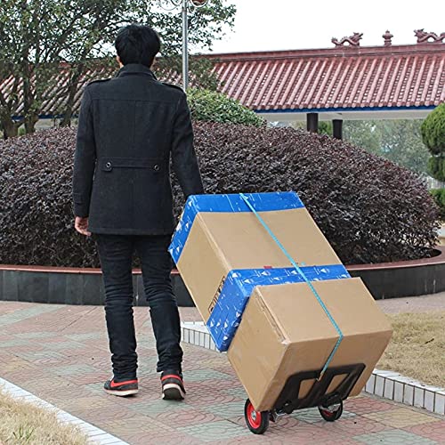 ChengBeautiful Sackkarre Faltende zusammenklappbare Handwagenwagenwagen mit griffigem tragbarem Leichter Aluminium-Aloy-Handwagen (Farbe : Silver, Size : 42x38x108cm) – Bild 6