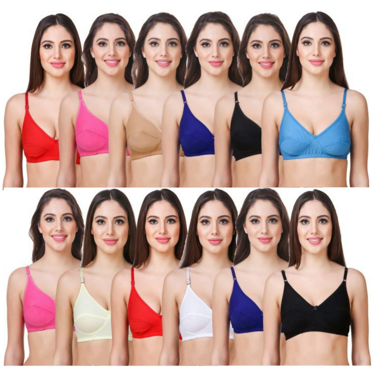 MAGNETWomen's Cotton Non-Padded Underwire Full-Coverage Bra (MAGNET®._Multicolour_28)