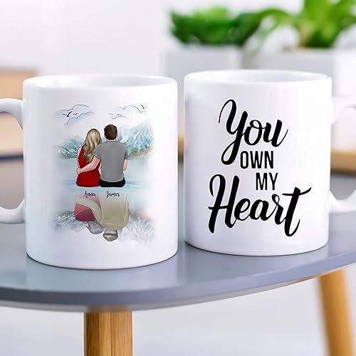 Miniatura 18 de Gossby Taza para parejas, regalo personalizado para pareja, marido, esposa, novio, novia con nombre, San Valentín, boda, aniversario, regalo de Eres