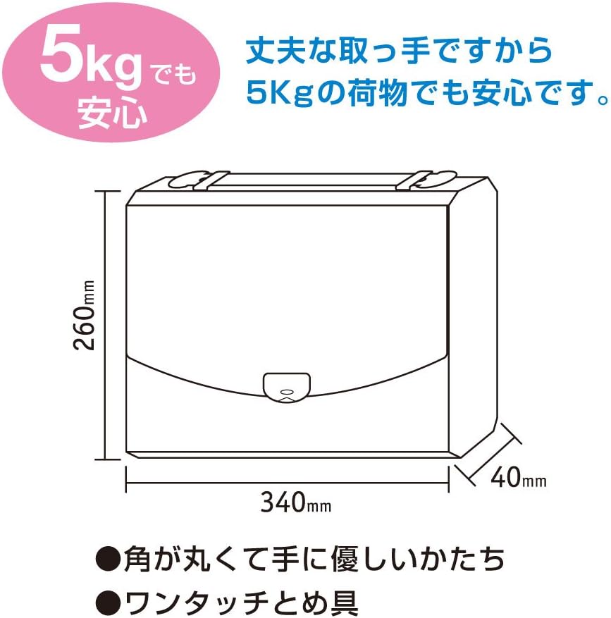 Sekisei AP-952 Document File Play, 2-Way Case, A4, Black