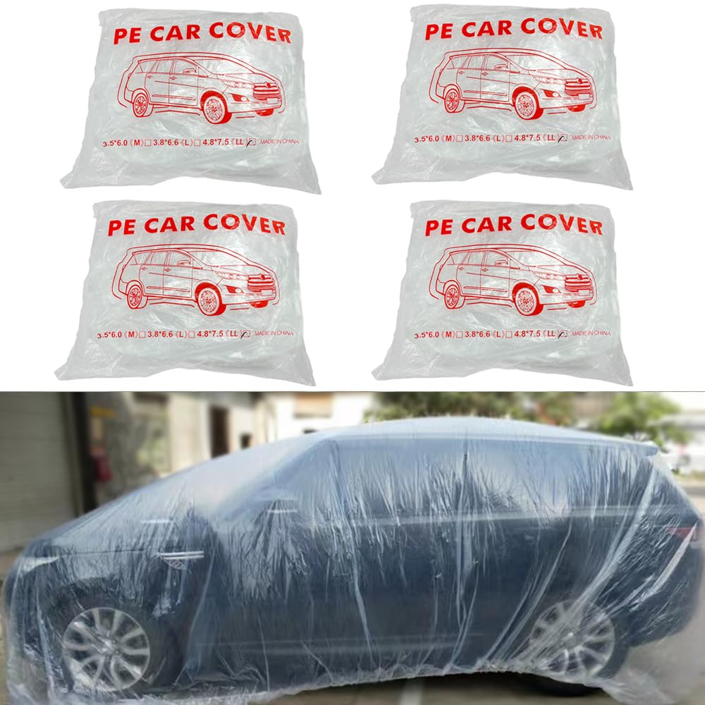 MouJeHom Clear 4 Pack Car Cover