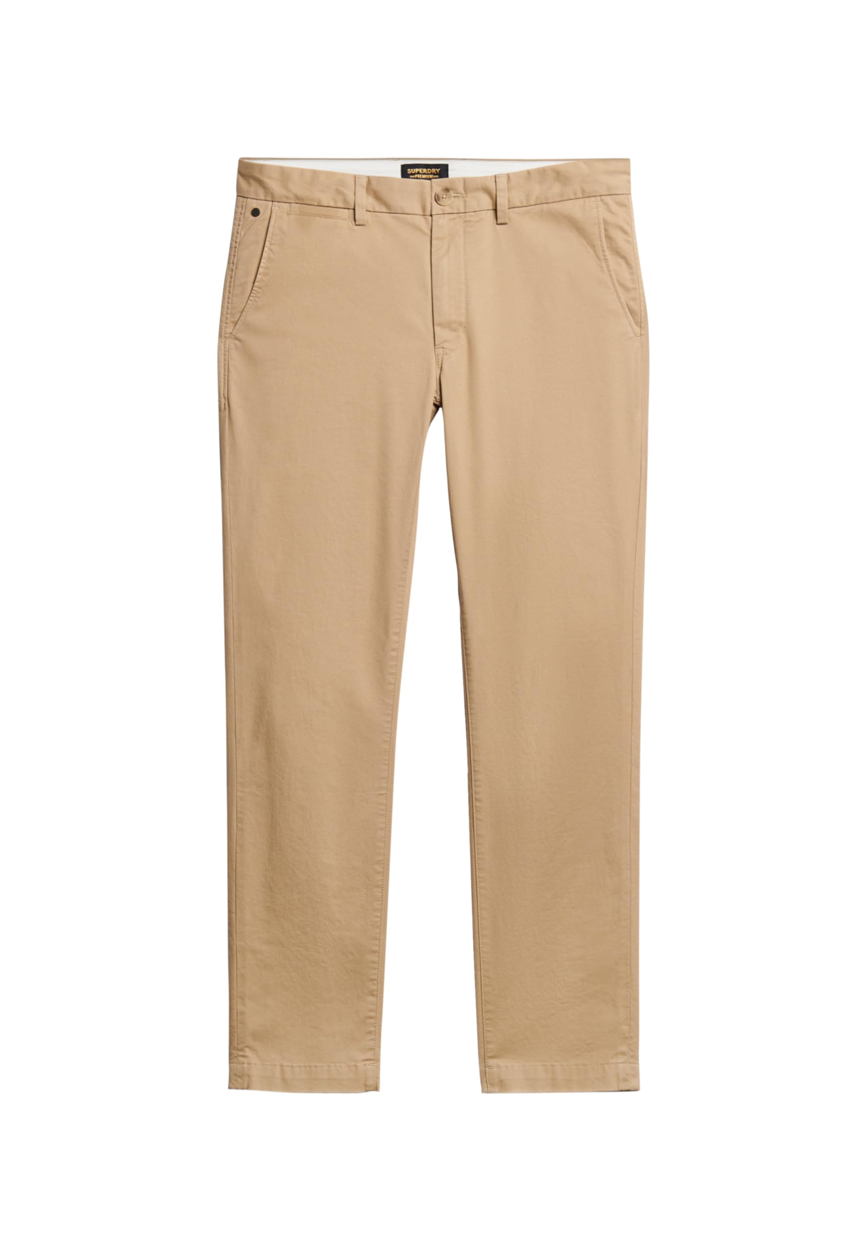 Superdry Men's Shaker Beige Slim Tapered Stretch Chino Trousers (Uk, Waist & Inseam, 32, 32, )