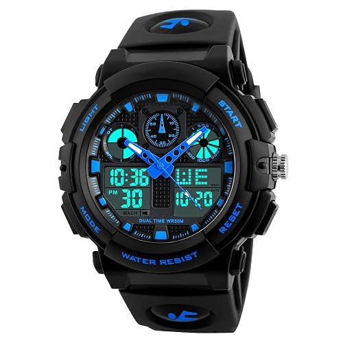 PASNEW Digital Analog Watch for Teens