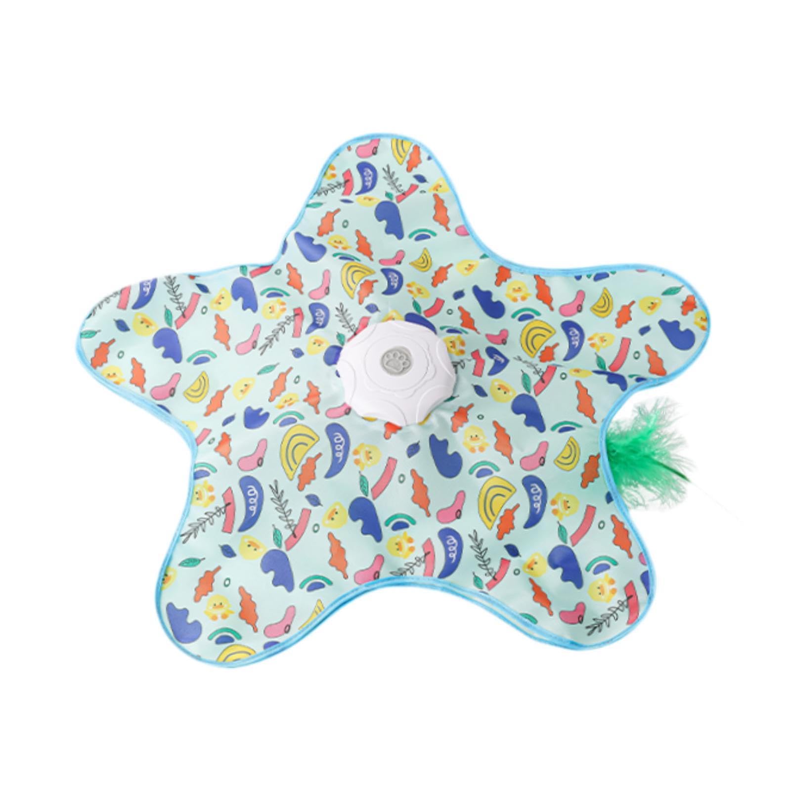 Juguete Interactivo para Gatos con Varita Automática Recargable Juegos de Plumas Escondidas Función Inteligente Material PP Adecuado para Estimulación, Amarillo