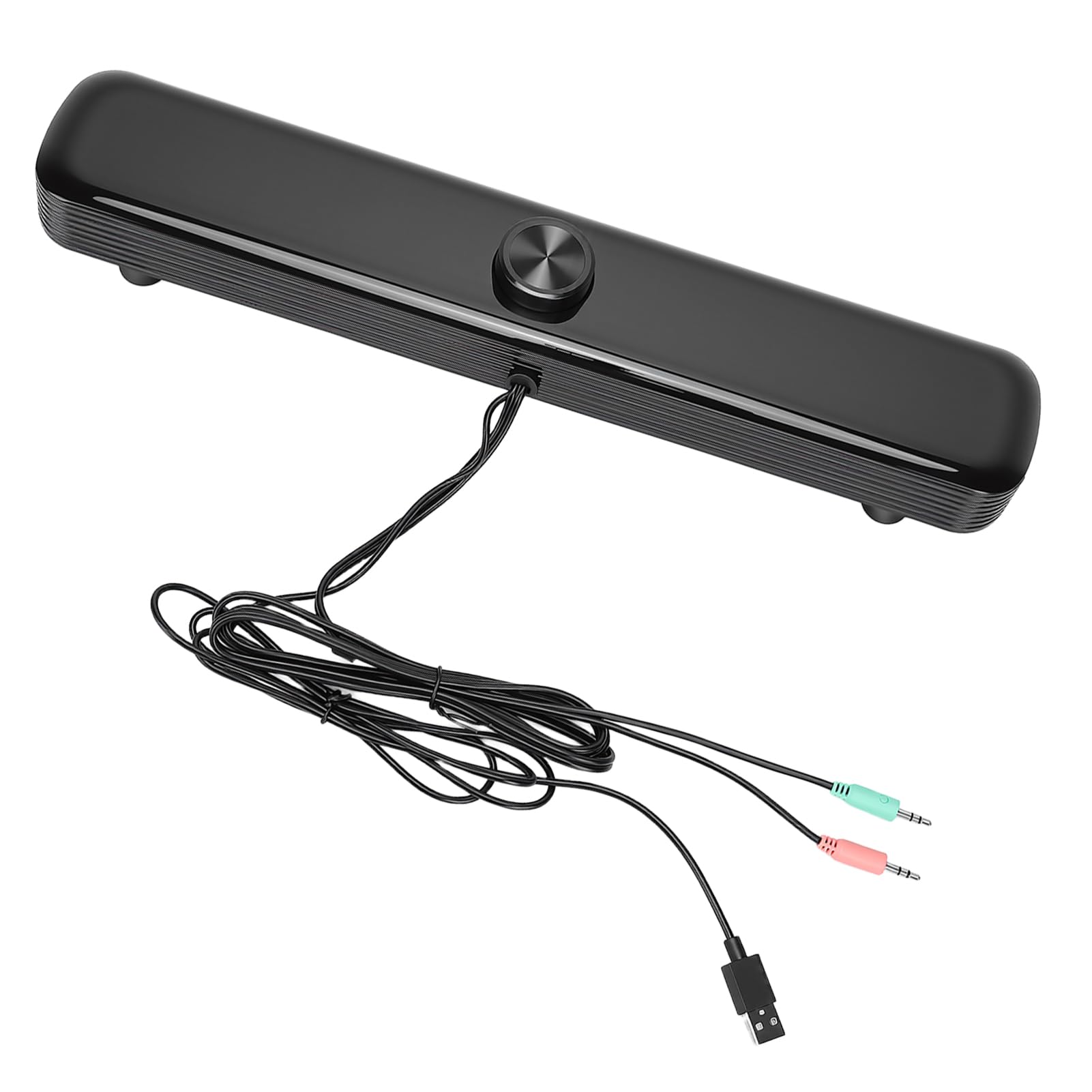 Altoparlante per Computer con Suono Stereo 3D e Luci LED Respiratorie per Uso Desktop e Laptop, Elegante Materiale ABS, Dimensioni Compatte, 1 unità