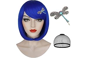 Ruina Blue Coraline Wig: A Radiant Azure Bob for Alluring Transformations
