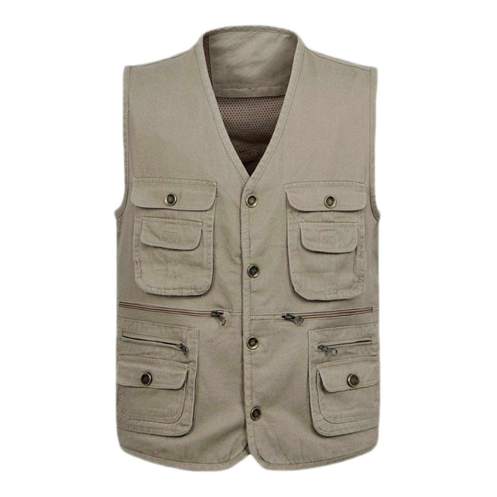 Masculino chaleco masculino multibolsillo sin mangas chaleco de pesca al aire libre de verano chaleco de pesca más chaqueta de tamaño