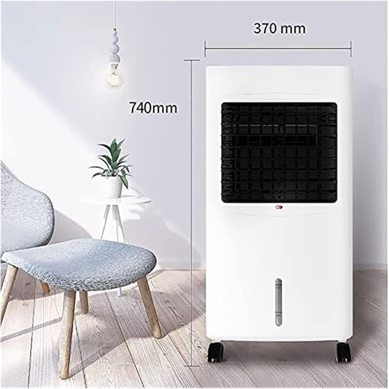 Climatizador Evaporativo Portátil 12000 BTU, Aire Acondicionado y Calefactor con Mando a Distancia, Clase Energética A, Solución de Frío Móvil