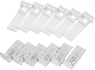 ORFOFE 6pcs Roller Window Shade Brackets Plastic No Drill Clamp Mount