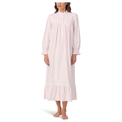 Eileen West Cotton Brushed Flannel 50 Long Sleeve Highneck Nightgown Women