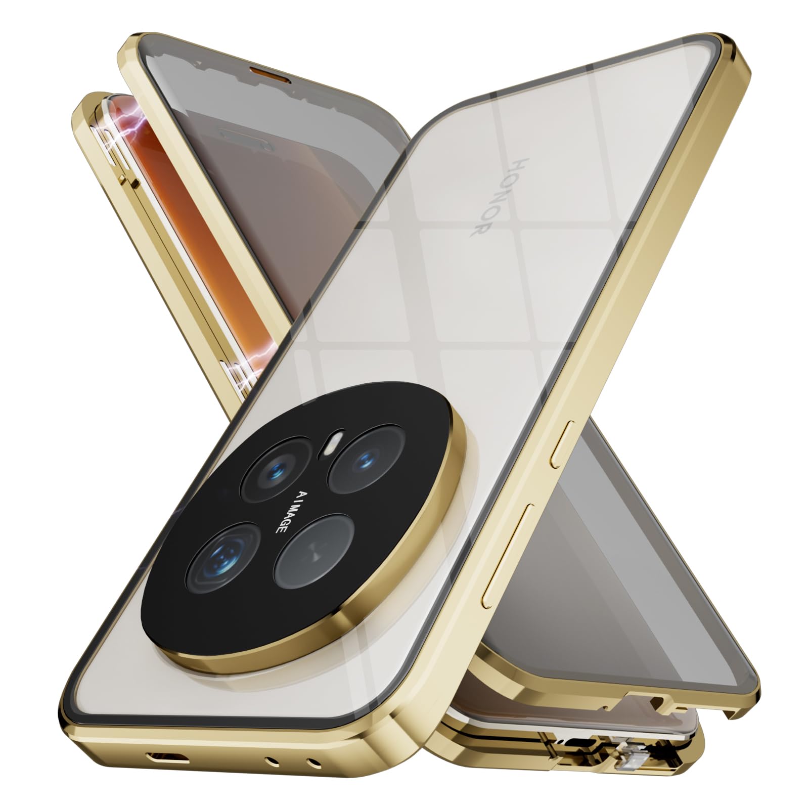 Étui Magnétique Confidentialité Honor Magic 8 Pro 5G Coque Intégrale - 8