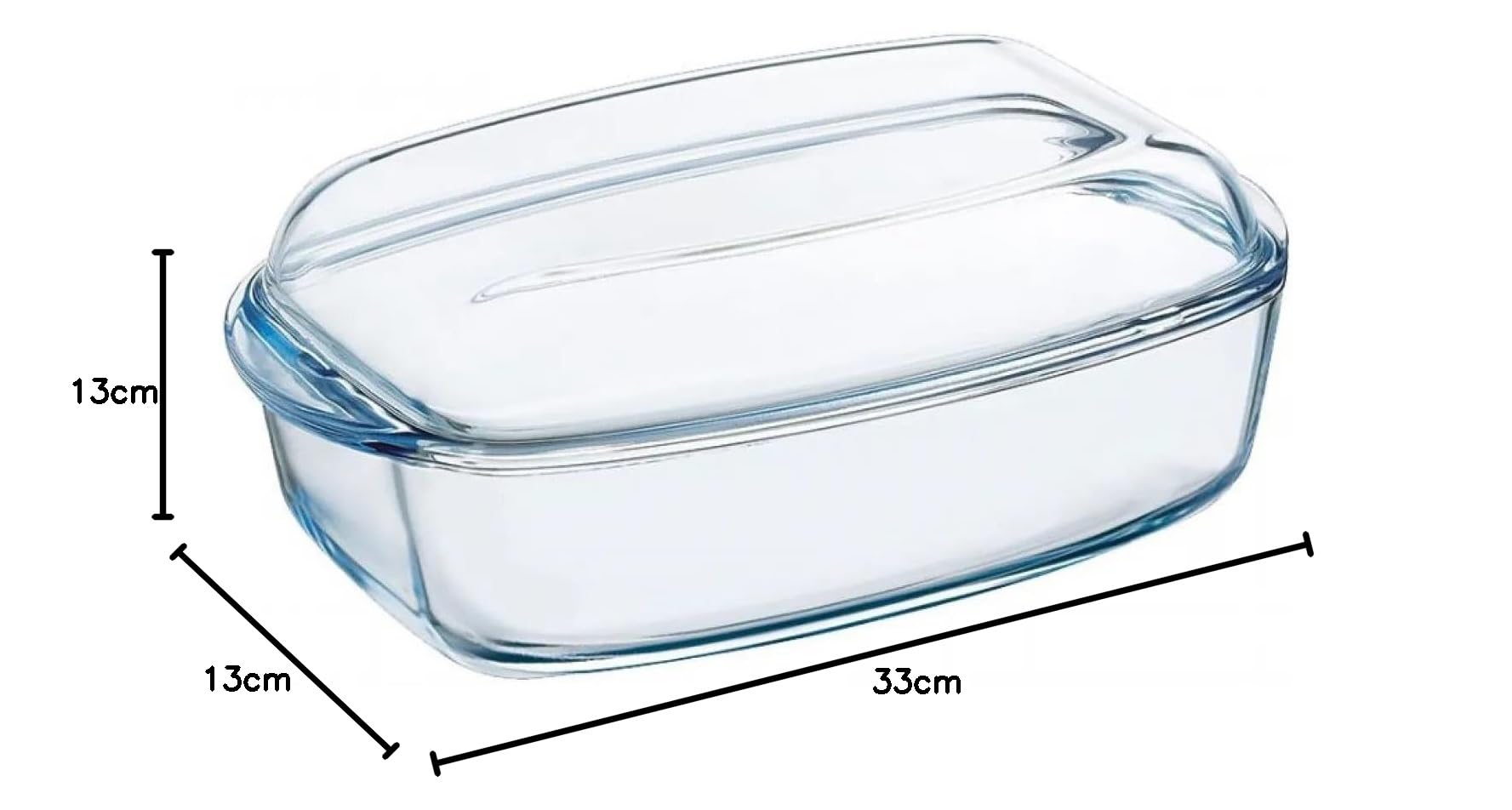 Pyrex Casseruola Rett.C/Cop.33X19-465A Essentials