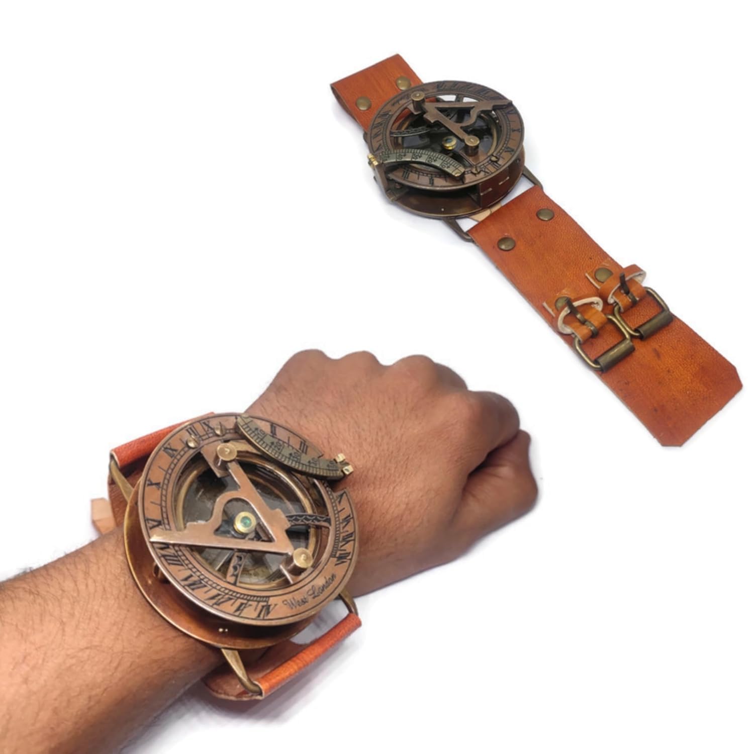 Antique Style Hand Watch Compass Mens Compass Watch Ideal for Experiences Vintage Gift Steampunk Sundial Compass Brass Handmade Item (B0D31ZLQH2) Amazon Price History, Amazon Price Tracker