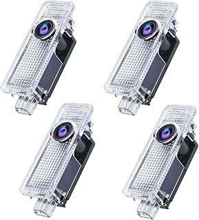 Gmili Pack of 4 Car Door Projector, LED Car Underbody Lighting, Door Projectors Compatible with BMW 1 2 3 4 5 6 7 Series, X1 X2 X3 X4 X6 M GT Series, Car Door Lighting Accessories