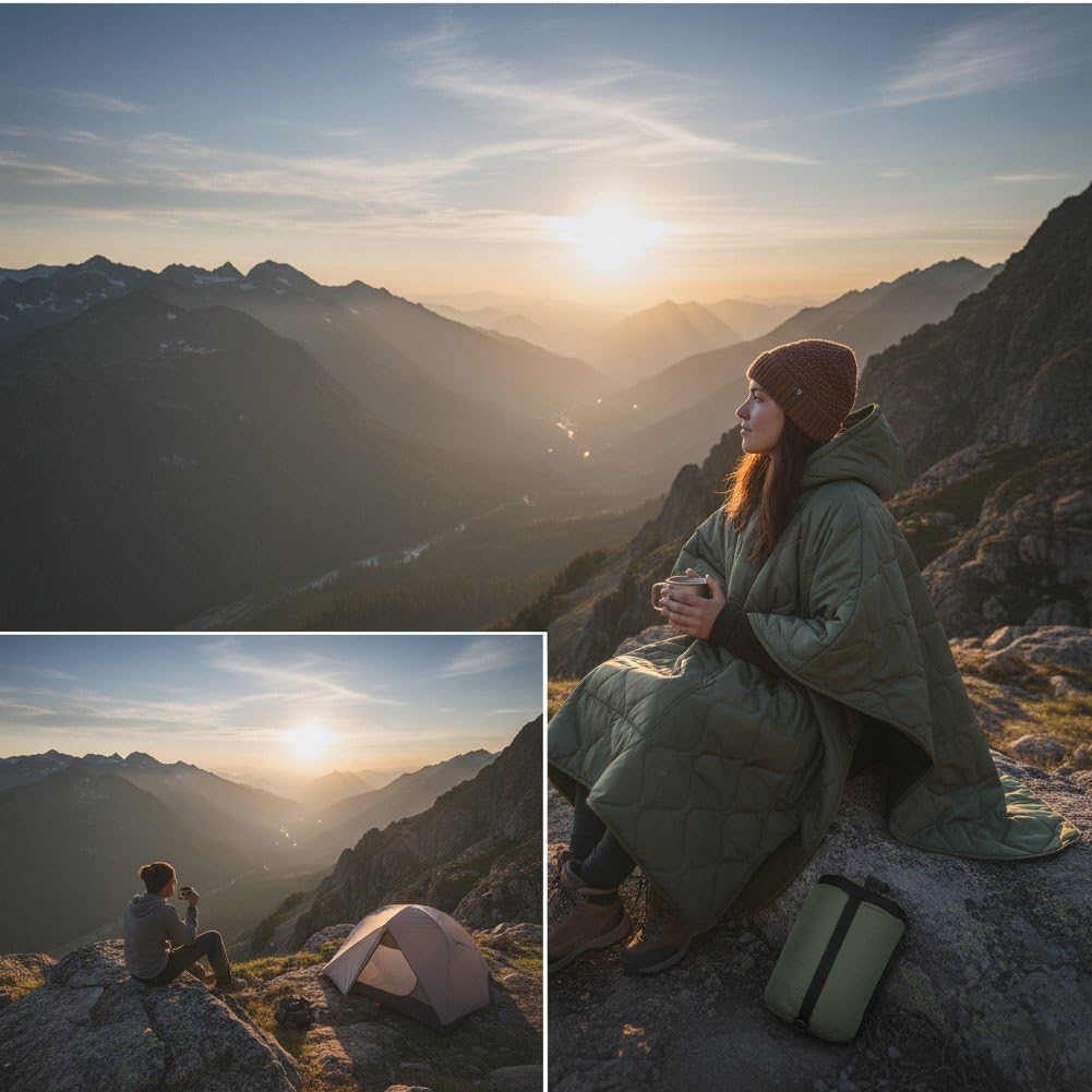 Kompakter, Wasserdichter Biwaksack, Komfortable Und Tragbare Schlafgelegenheit, Synthetischer Faserfüllung Isoliert, Für Eine Person, Ideal Zum Wandern Im Freien