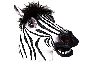 Ace Martial Arts Supply Halloween Mask- Zebra