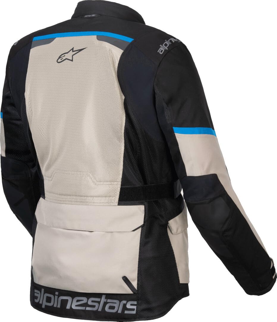 Alpinestars Andes Air Drystar veste textile de moto imperméable, schwarz/grau/blau, L