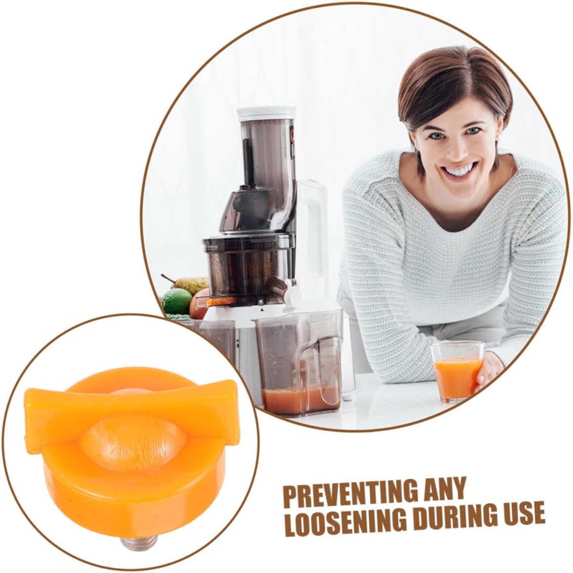 2pcs Orange Juicer Compression Screws Replacement Parts for Manual Juice Squeezer Electric Citrus Reamer Accessories for Enhanced Juicing Performance