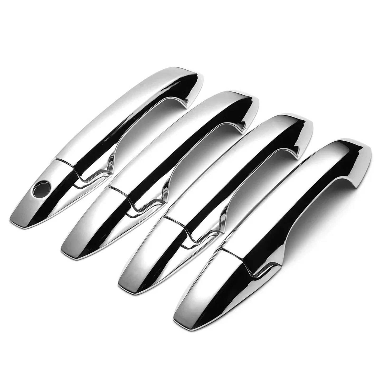 Yytemd 8Pcs Chrome Exterior Door Handles Cover Trim Outside Doors Car Accessories For Crv 2007-2011 Chrome(8Pcs Chrome)