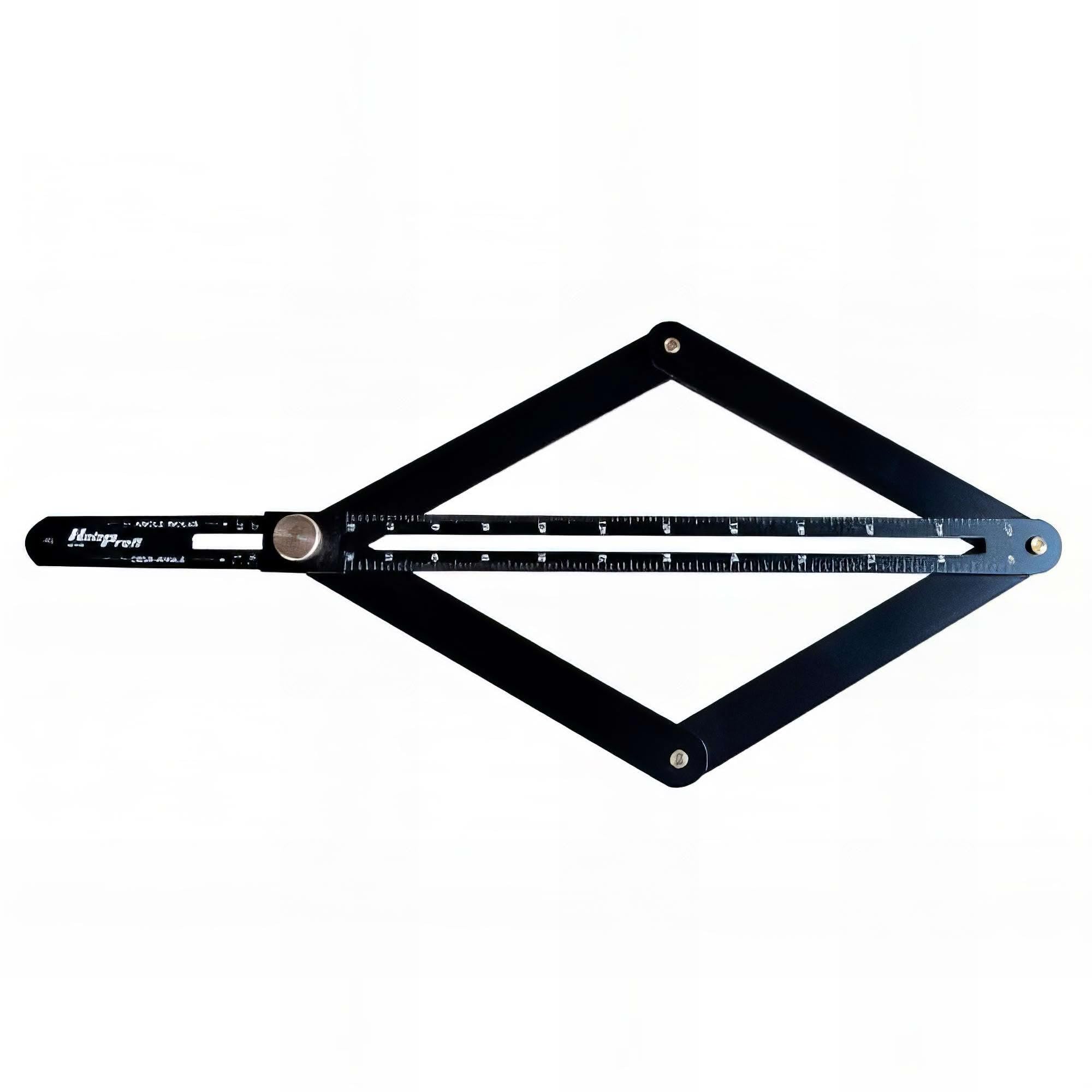 Holzprofi Fausse Équerre pour Scie à Onglet 300 mm - Accessoire de Scie à Onglet - Équerre - Pour Bois - Noir - Capacité de Biseau - Outil Nu