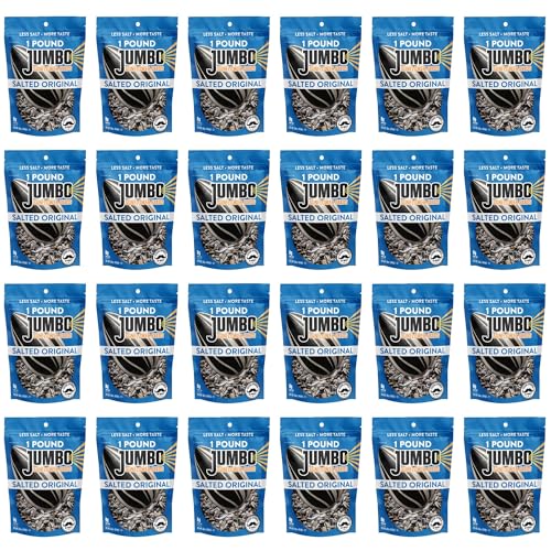 Image of JUMBO SUNFLOWER SEEDS, Original, 16-Ounce (1 Pound (Pack of 24))