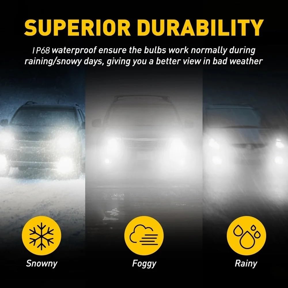 LED Oświetlenie pomocnicze Żarówki do reflektorów LED H7 | 600000LM CANBUS Światła przeciwmgielne Auto Reflektor 6000K Biały 12V 24V