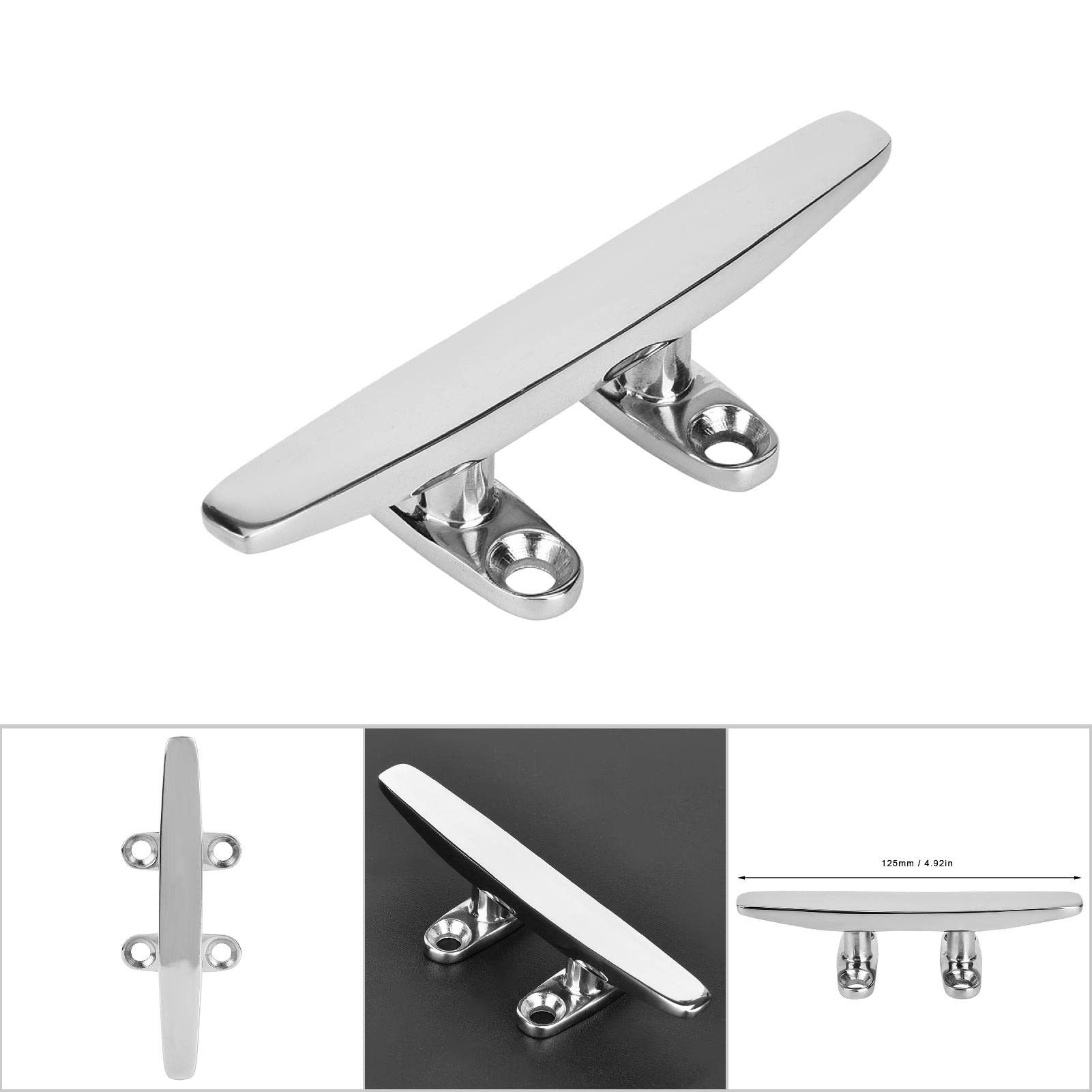 8in Pull Up Taquet De Bateau 316 Base Ouverte En Acier Inoxydable