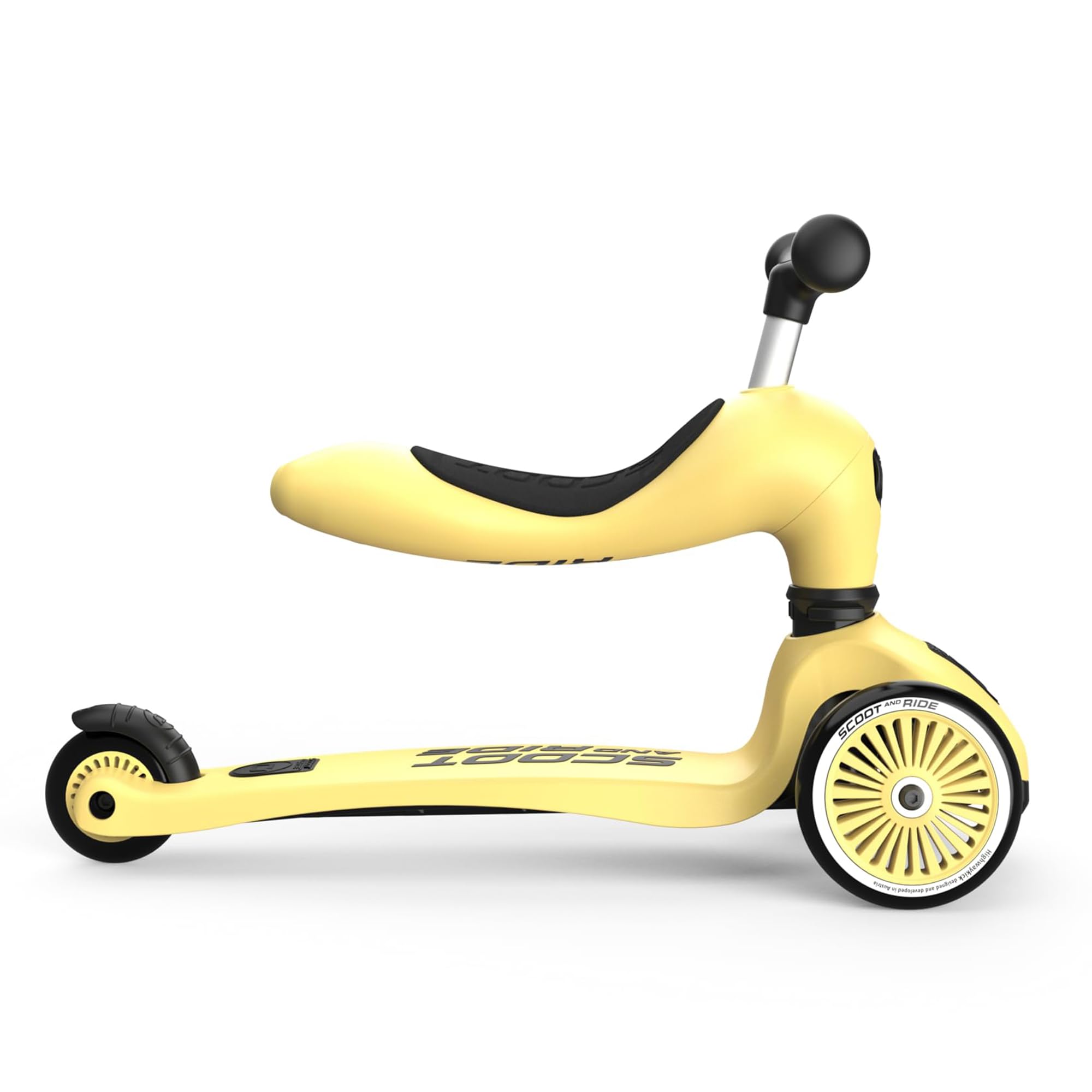 Personalizzato Scoot and Ride Highwaykick 1 Limone – 2-in-1 con seduta & regolabile in altezza – per bambini da 1 a 5 anni