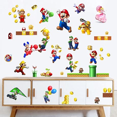 Mario Wall Stickers Let Your Kids Immerse in Mario World