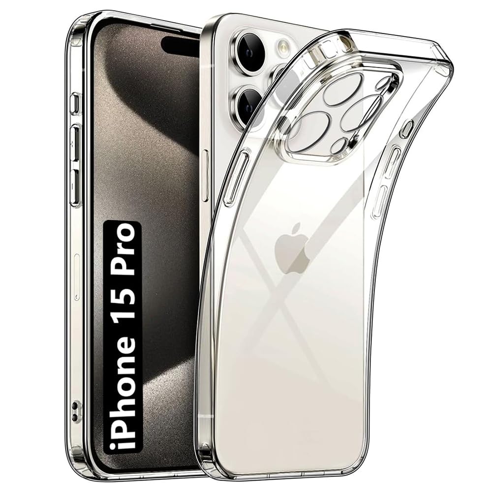 Amazon Brand- Solimo Basic Case for Apple iPhone 15 Pro (Silicone_Transparent) (B0CJ2FY7FJ) Amazon Price History, Amazon Price Tracker